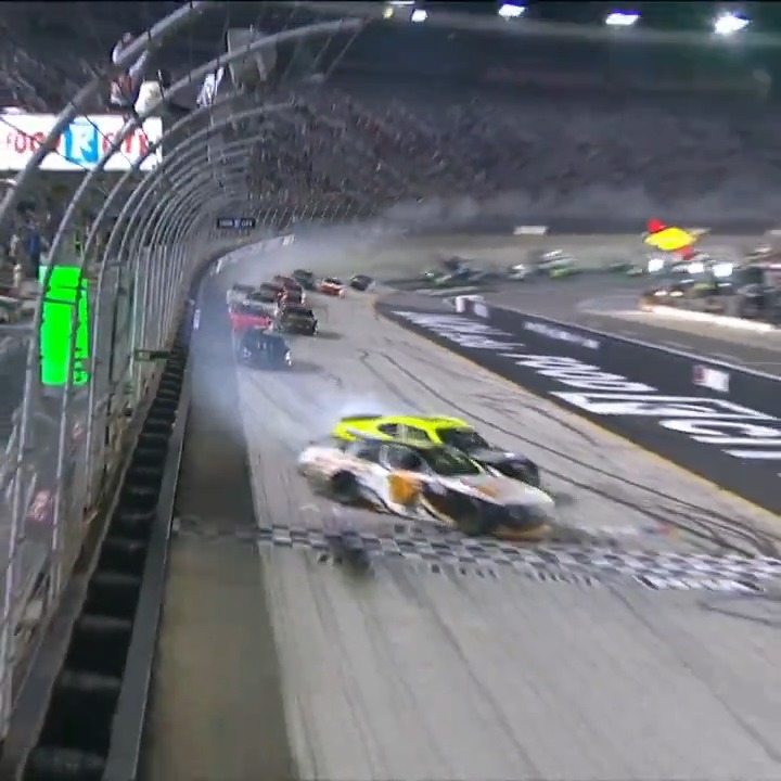 One of the best NASCAR Xfinity Series finishes EVER. In 2021, AJ Allmendinger won while crashing with Austin Cindric at Bristol.