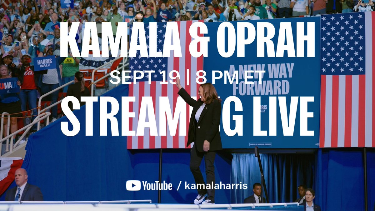 I look forward to joining Oprah Winfrey and grassroots supporters from across the country for a one-of-a-kind livestream event tomorrow. Sign up: