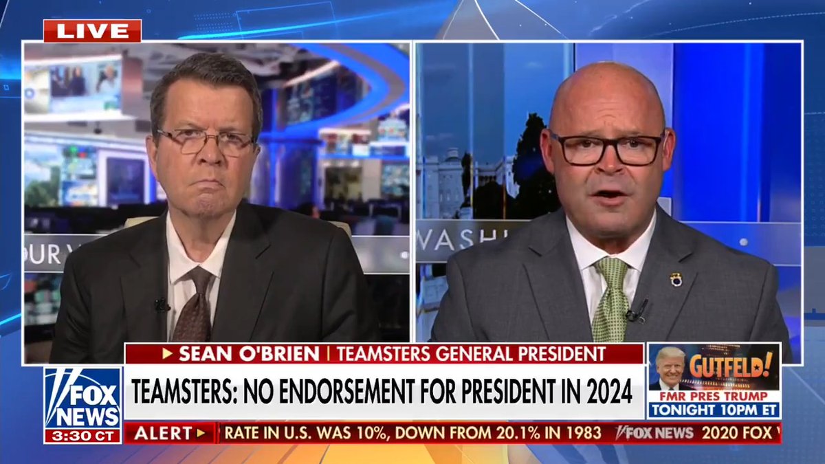 WATCH NOW: Teamsters General President Sean M. O’Brien sits down with Neil Cavuto to discuss in-depth the International Union’s Presidential endorsement process and nationwide member polling.