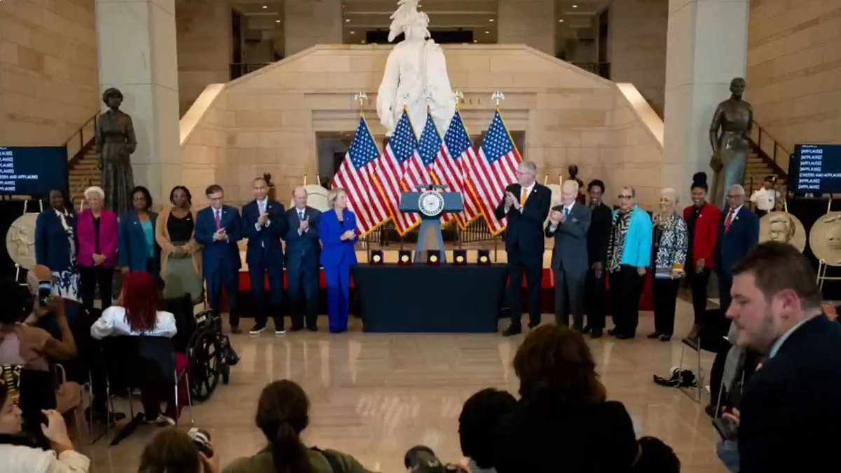 A group of Black women know as the "Hidden Figures" who helped land the first American astronauts on the moon, received a long overdue honor for their incredible contributions—the Congressional Gold Medal. David Muir reports.