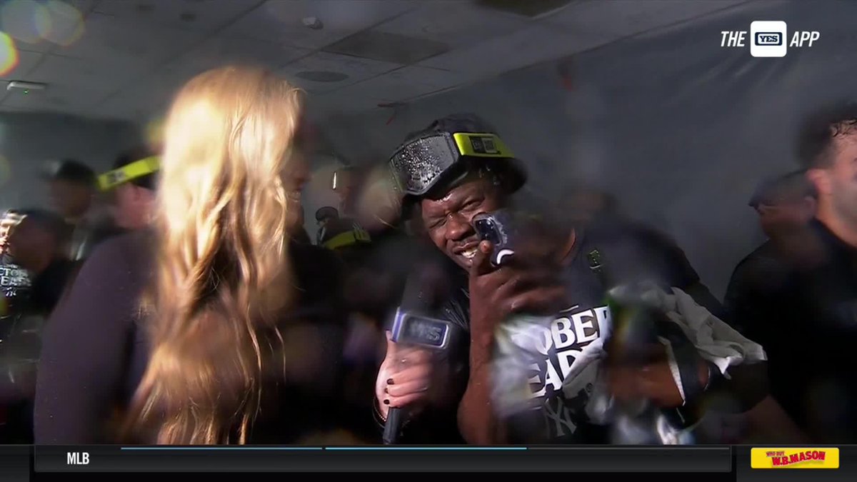 "I love being a Yankee, these guys are making it great and we're going to go win a World Series!" Jazz Chisholm Jr. describes his level of excitement to Meredith Marakovits. #YANKSonYES