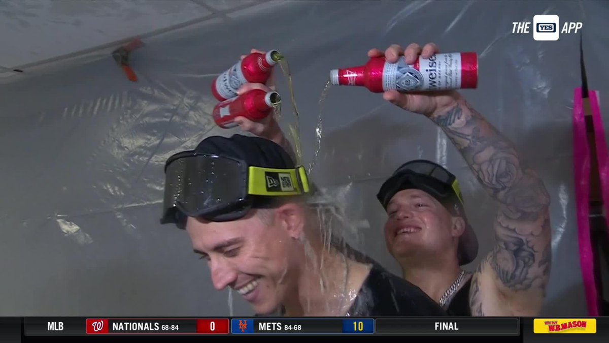 Alex Verdugo interrupts Luke Weaver's postgame interview 😂🚿 #YANKSonYES