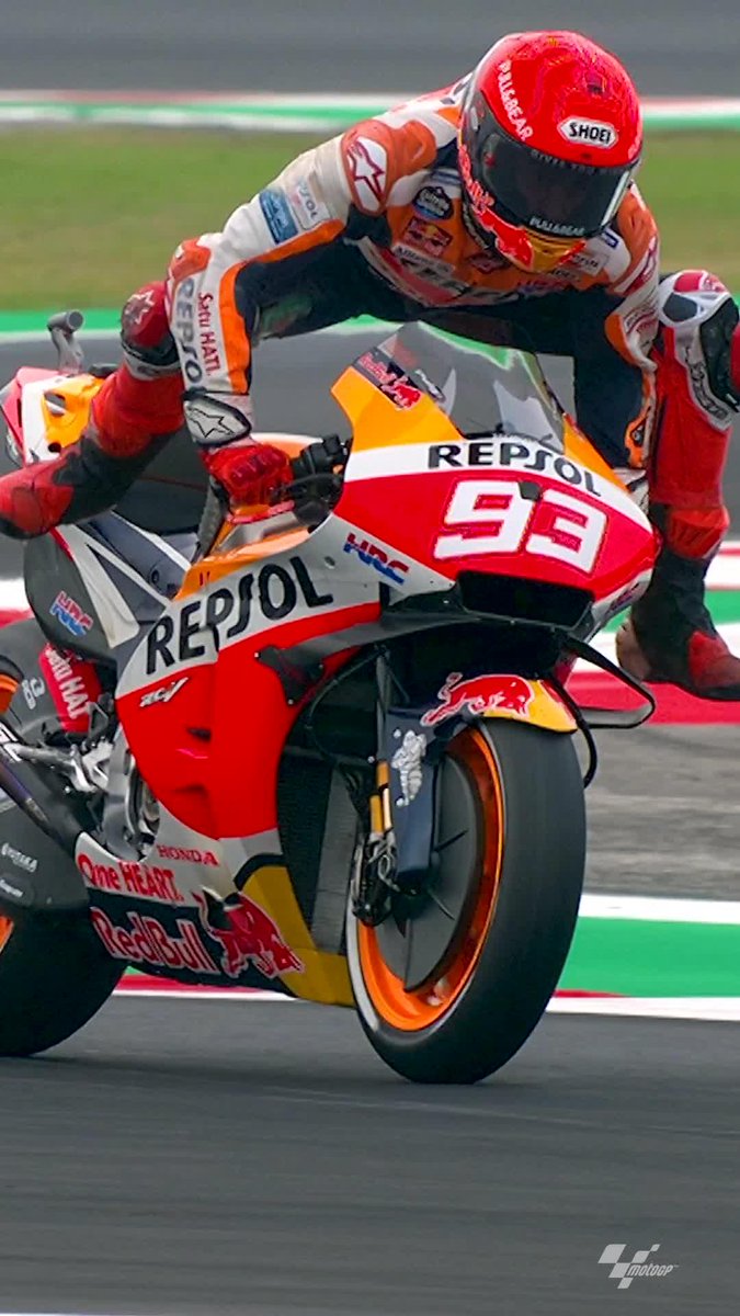 Doing his best Superman impression 🦸♂️ Marc Márquez had one of his best saves back in 2021 👏 #EmiliaRomagnaGP 🏁