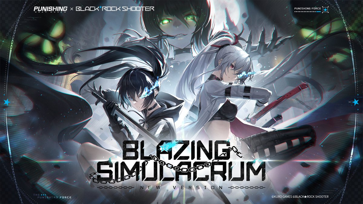 Within the monochrome chess game, an unending cycle of demise unfolds. PGR × BLACK★ROCK SHOOTER Collab Version [Blazing Simulacrum] Coming Soon! #PGRxBLACKROCKSHOOTER #BLACKROCKSHOOTER