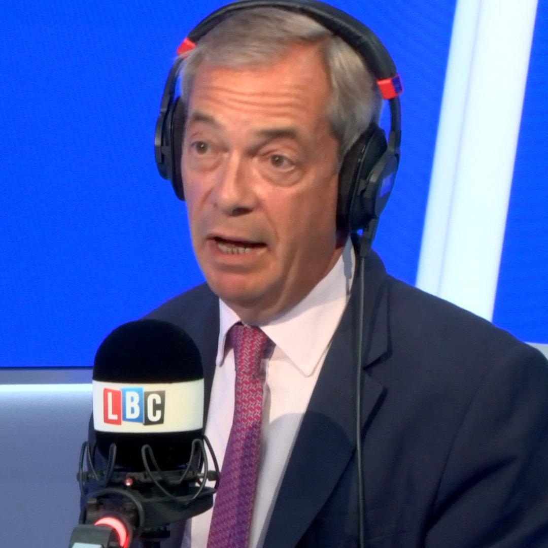 Nigel Farage reveals to Nick Ferrari why he hasn't been holding in-person surgeries in Clacton.