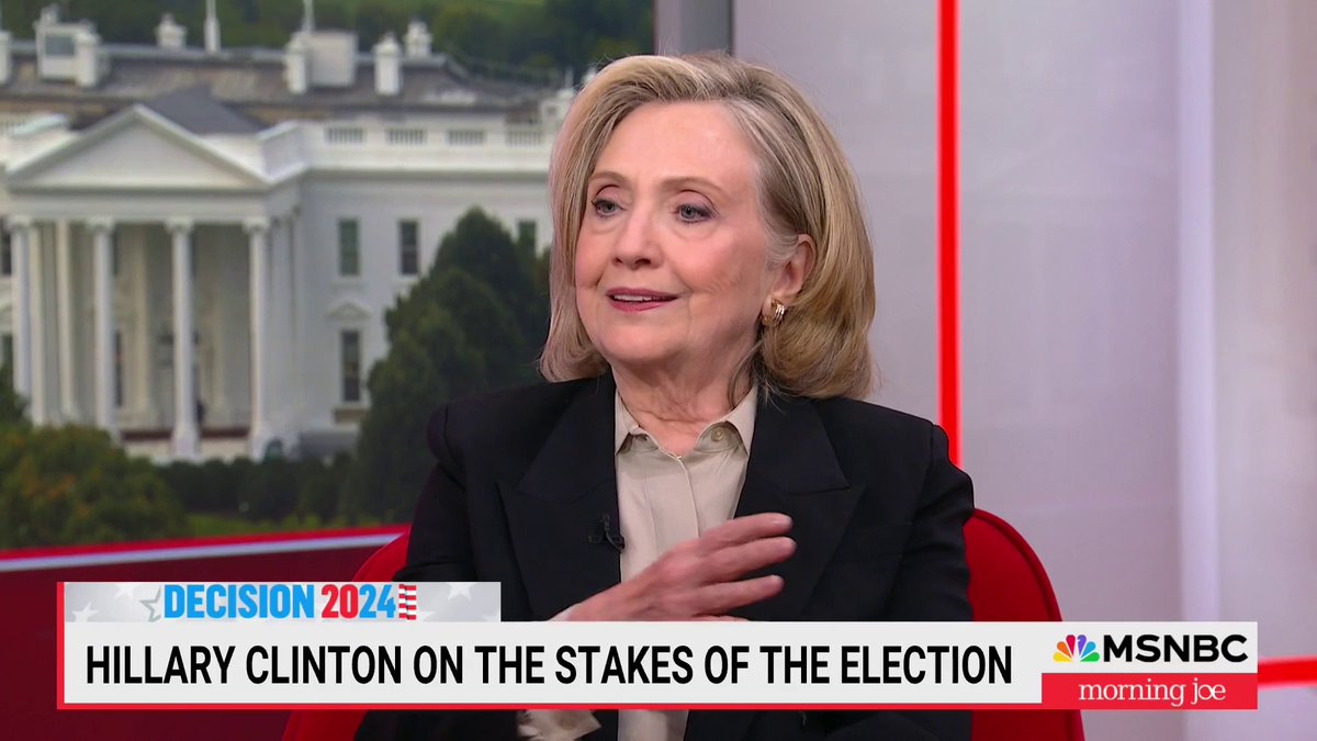 "Now the stakes are even higher because he has a record. We have seen him try to abuse power... And in addition to that, he's told us what he's going to do." — Hillary Clinton on the stakes of another Trump presidency