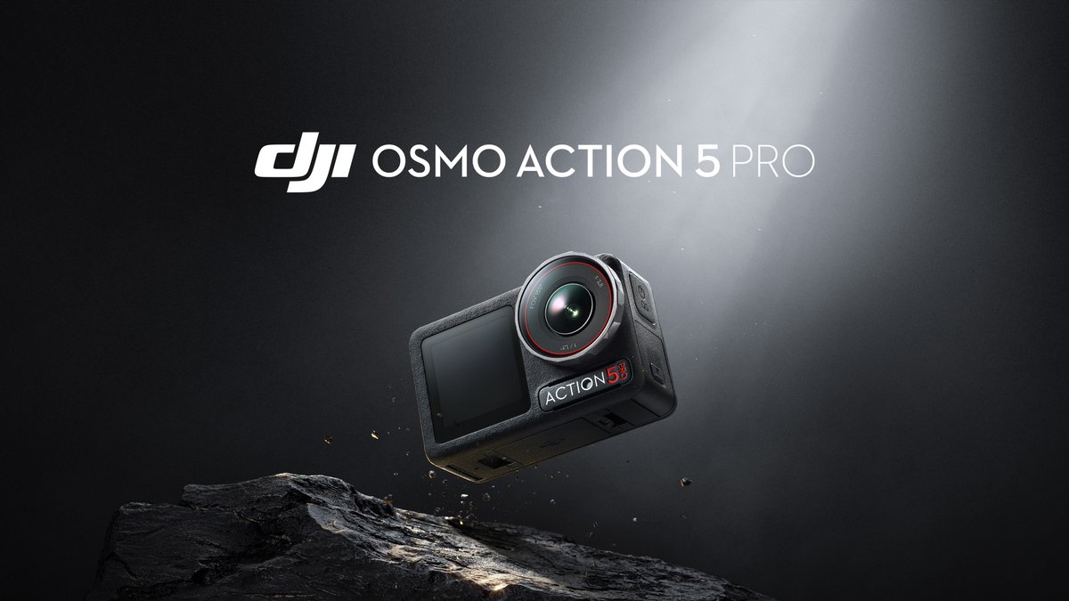 Meet the DJI Osmo Action 5 Pro—the ultimate action camera with revolutionary image quality! Featuring an all-new 1/1.3'' sensor, 4nm chip for clarity in any light, and a 4-hour battery for all-day adventures. Shop now 👉 #DJIOsmoAction5Pro #ActionCamera