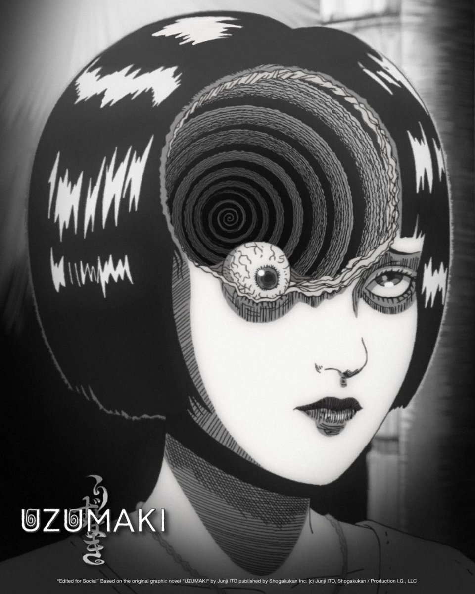 Spiral into horror. Uzumaki: The Animated Series Sept 28th @ 12:30a | Next Day hbo max fka #uzumaki #anime