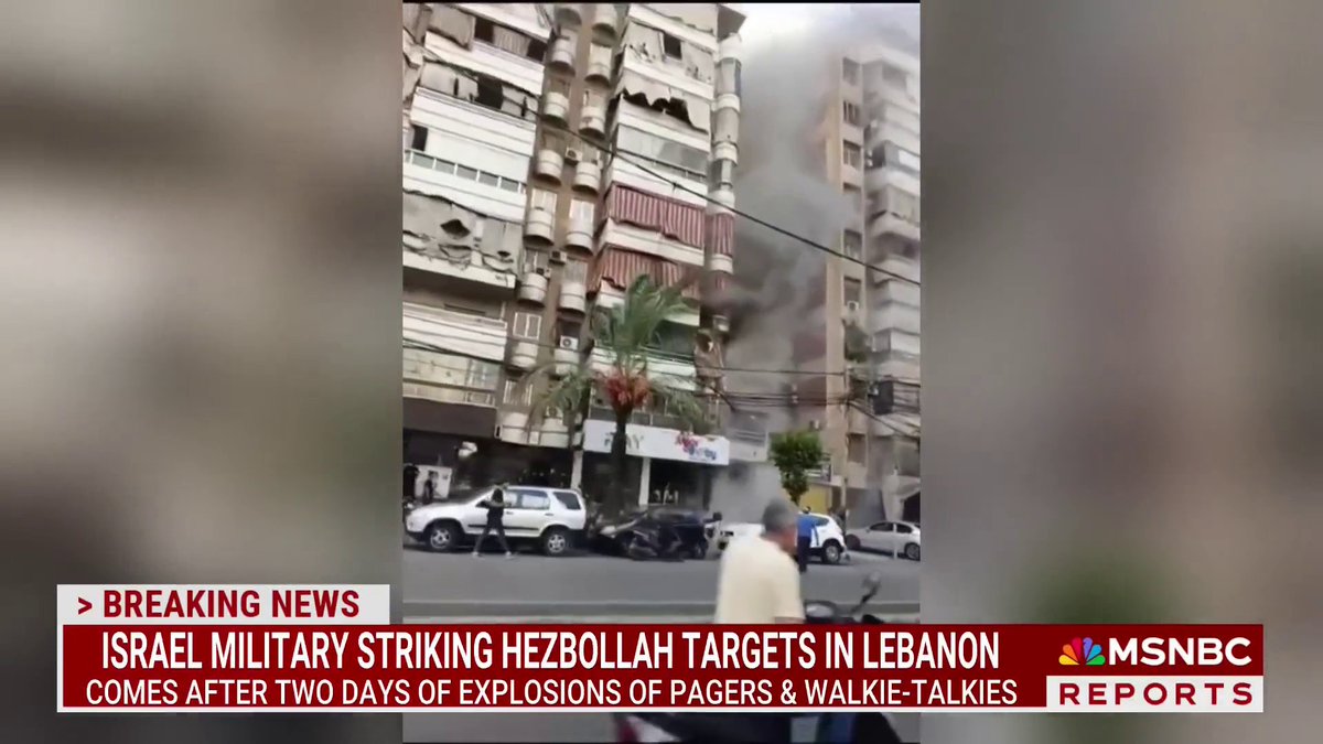 BREAKING: Israeli military strikes Hezbollah as Nasrallah responds to wave of device blasts in Lebanon.
