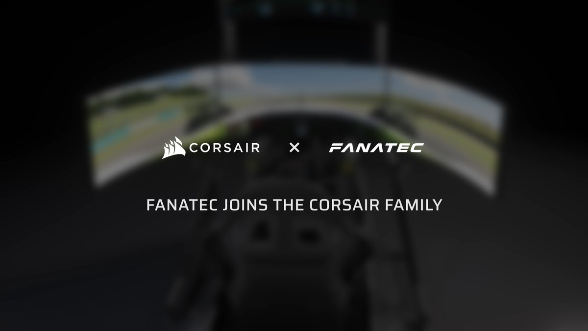 Welcome FANATEC to the CORSAIR Family 💛🏎️