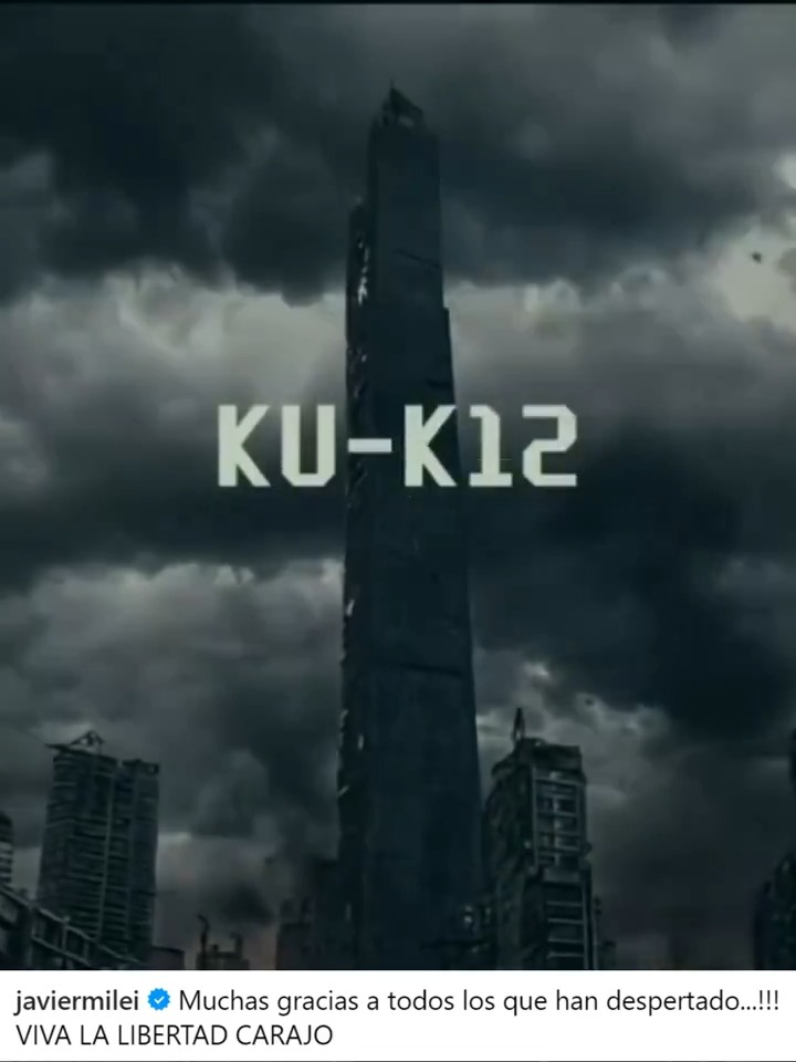 "KU-K12": Por comentarios sobre el video que publicó Javier Milei