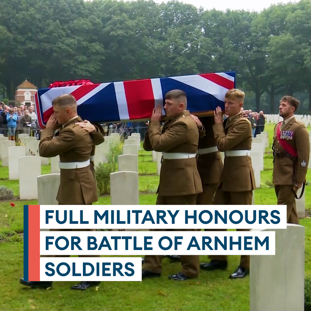 British soldiers killed 80 years ago during Operation Market Garden finally laid to rest They were buried in the Commonwealth War Graves Commission's Arnhem Oosterbeek War Cemetery #Arnhem80 Read more 👉