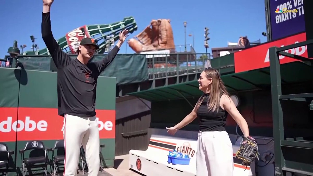 On the latest "BP With Britt," Sean Hjelle took @laura_britt_ through his bullpen routine and discussed his role as a Giants reliever this season