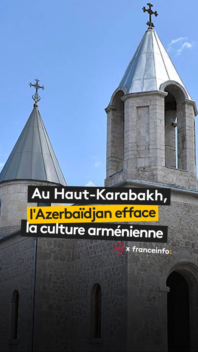 🔴 Un an après leur victoire au Haut-Karabakh, les Azerbaïdjanais ont presque effacé toute trace de la présence des Arméniens dans ce territoire du Caucase. #JT20h Les Révélateurs de FranceTV