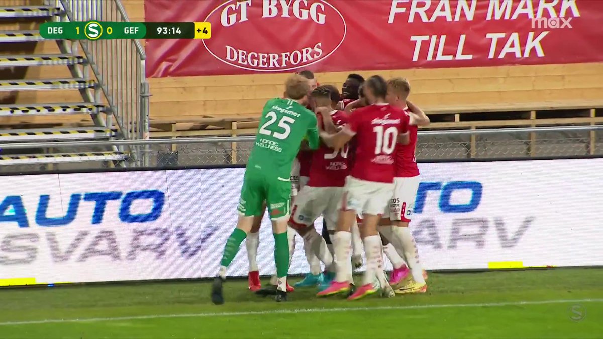 1-0 Degerfors IF! Adi Fisic avgör mot Gefle IF sekunder efter att han hoppat in för hemmalaget 🔴⚪ 📲 Se höjdpunkter från Superettan på Max