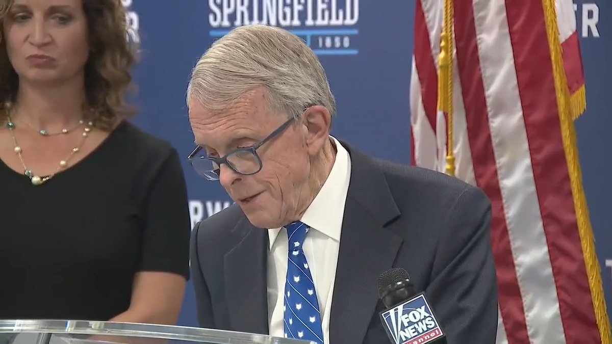 Ohio Gov. Mike DeWine (R) gets defensive when a reporter asks why he hasn't contacted Donald Trump to ask him to stop the Springfield lies. He also refuses to say Trump is lying.