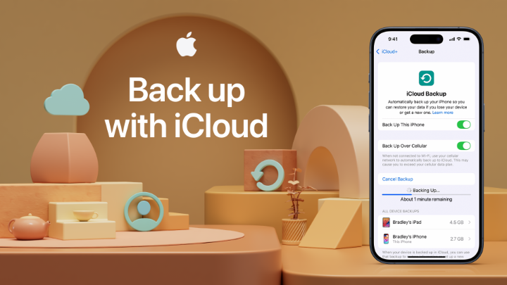 iCloud Backup automatically backs up your data when your iPhone is locked, plugged in, and connected to Wi-Fi. To learn more about iCloud Backup, watch the video. 👇