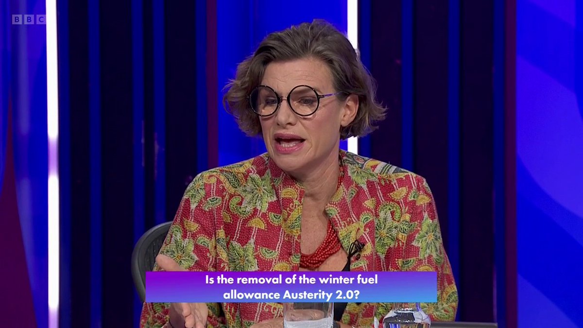 “The cost of inaction is greater than the cost of action” Economist Mariana Mazzucato explains that cuts, like to the winter fuel payments, can actually be more costly in the long term #bbcqt