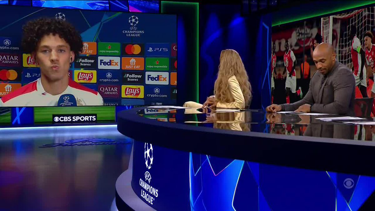 Ohhh les retrouvailles entre Thierry Henry et Maghnes Akliouche en live sur le plateau de CBS Sports Golazo... ๐ฅน๐ซ Le ยซ ๐๐ฐ๐ถ๐ด ๐ฎ๐ฆ ๐ฎ๐ข๐ฏ๐ฒ๐ถ๐ฆ๐ป ๐ฆ๐ต ๐ต๐ถ ๐ฎ๐ฆ ๐ฎ๐ข๐ฏ๐ฒ๐ถ๐ฆ๐ด ! ยป ร la fin... peut-รชtre qu'il pleut. โ๏ธ๐๐ฅฒ