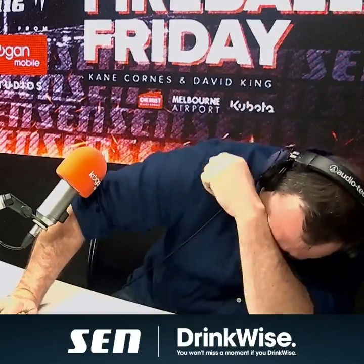Fair to say Kane Cornes winning 3 awards at the AFMA gave David King some ammo on Friday morning 🤣 Our moment of the week, thanks to DrinkWise