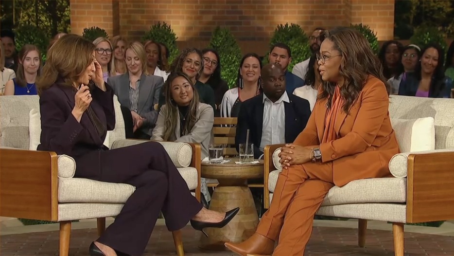 Vice President Harris: Part of my plan is to give startup small businesses a $50,000 tax deduction. Right now, it's $5,000. Nobody can start a small business with $5,000 Oprah Winfrey: That’s a teeny tiny business Vice President Harris: That's a 'concept' of a business