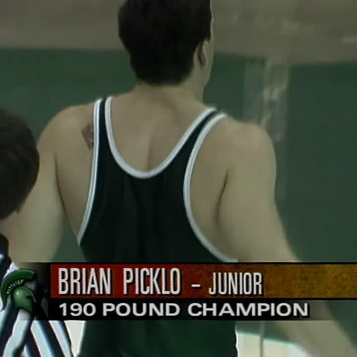 OT WINNER 😲 We're throwing it back to former Michigan State Wrestling star Brian Picklo's 1996 Big Ten Conference crown 👇 #TBT x #B1GWrestling