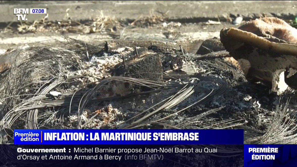13€ un paquet de fromage râpé, 8€ une barquette de beurre, 21€ pour un poulet fermier... 👉 La Martinique continue de s'embraser contre la vie chère