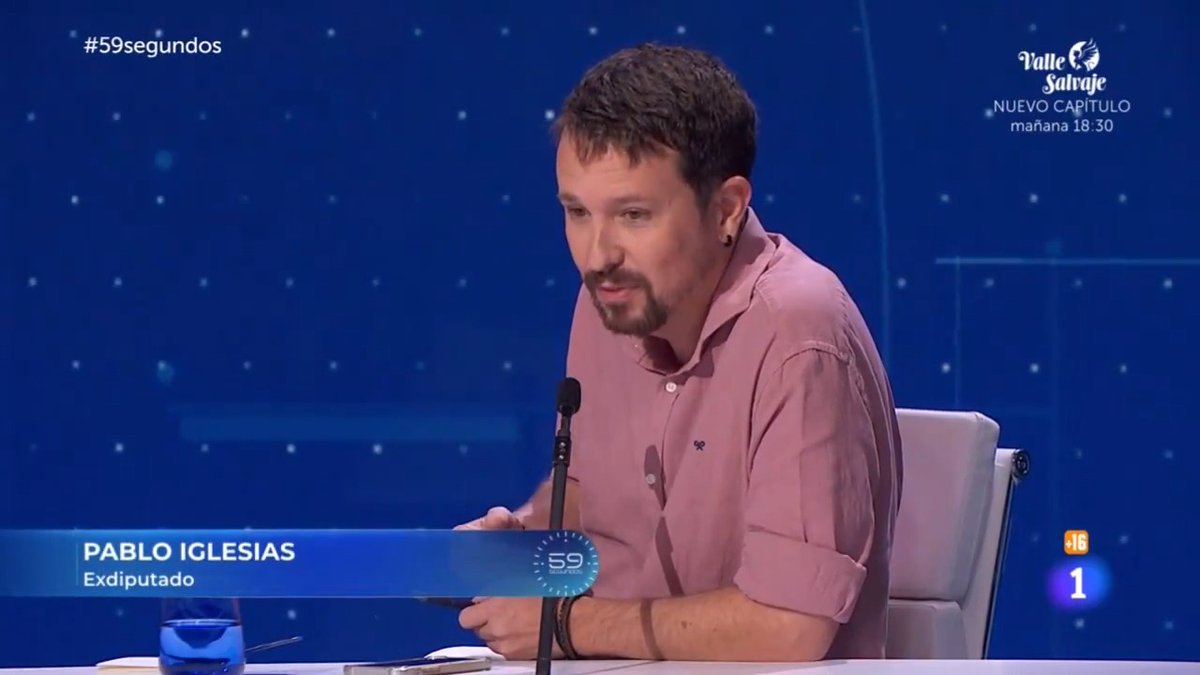 Menuda hostia con la mano abierta le ha dado aquí Pablo Iglesias en #59Segundos a Ferreras, Inda, los medios y a Celia Villalobos. El zasca aún no ha llegado al destino de lo fuerte que fue🤣
