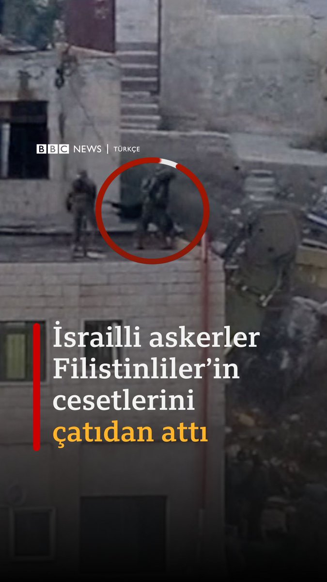 Batı Şeria'da İsrail askerlerinin, Filistinliler'in cesetlerini bir çatıdan attığı görüntüler sonrası, İsrail ordusu inceleme başlattı.