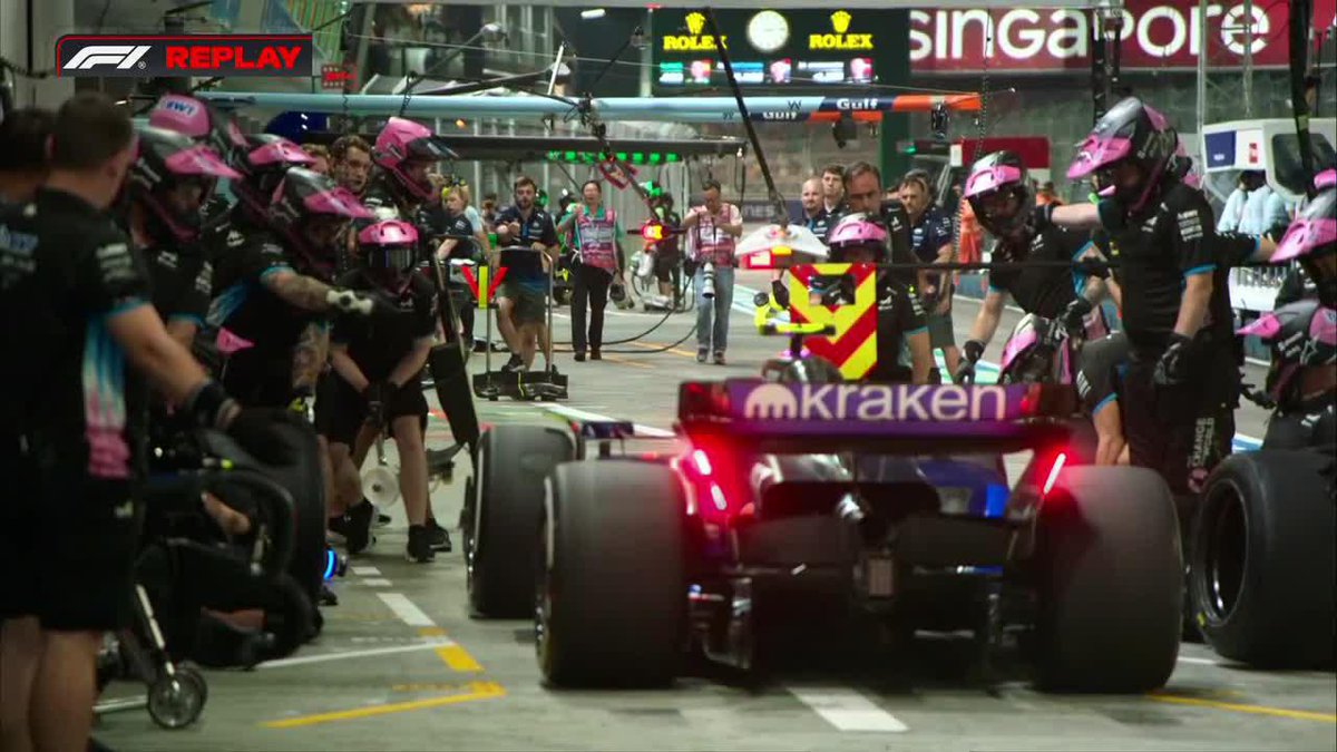 "Alpine": Por el ingreso de Franco Colapinto al box de Alpine durante las prácticas del #SingaporeGP