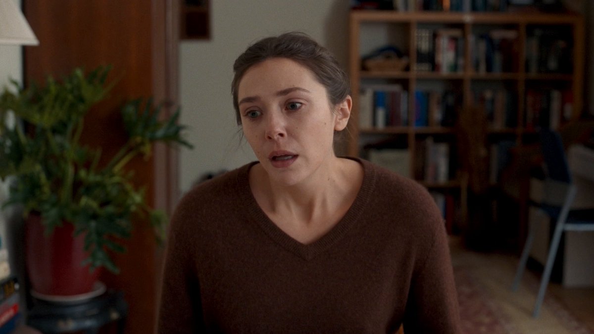 Elizabeth Olsen, Carrie Coon, and Natasha Lyonne as three estranged sisters in a cramped New York City apartment watching over their ailing father during his final days. His Three Daughters, a film by Azazel Jacobs, is now playing.