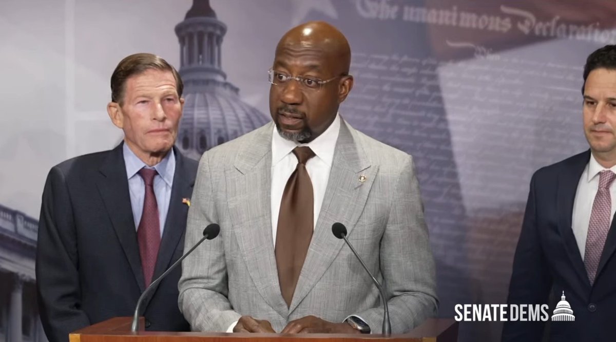 Sen. Reverend Raphael Warnock: If you are a billionaire, then Donald Trump is very concerned about you. If you're an ordinary working class American then he believes your wages are too high and your taxes are too low. Project 2025 leaves almost no one unscathed, but that is especially true for working people. Project 2025 would eliminate protections for workers and allow corporations to get away with not paying overtime to workers