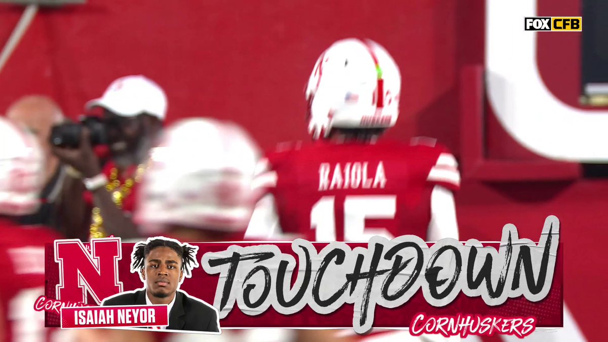 Raiola ➡️ Neyor 🔥 Nebraska Football on top 🙌