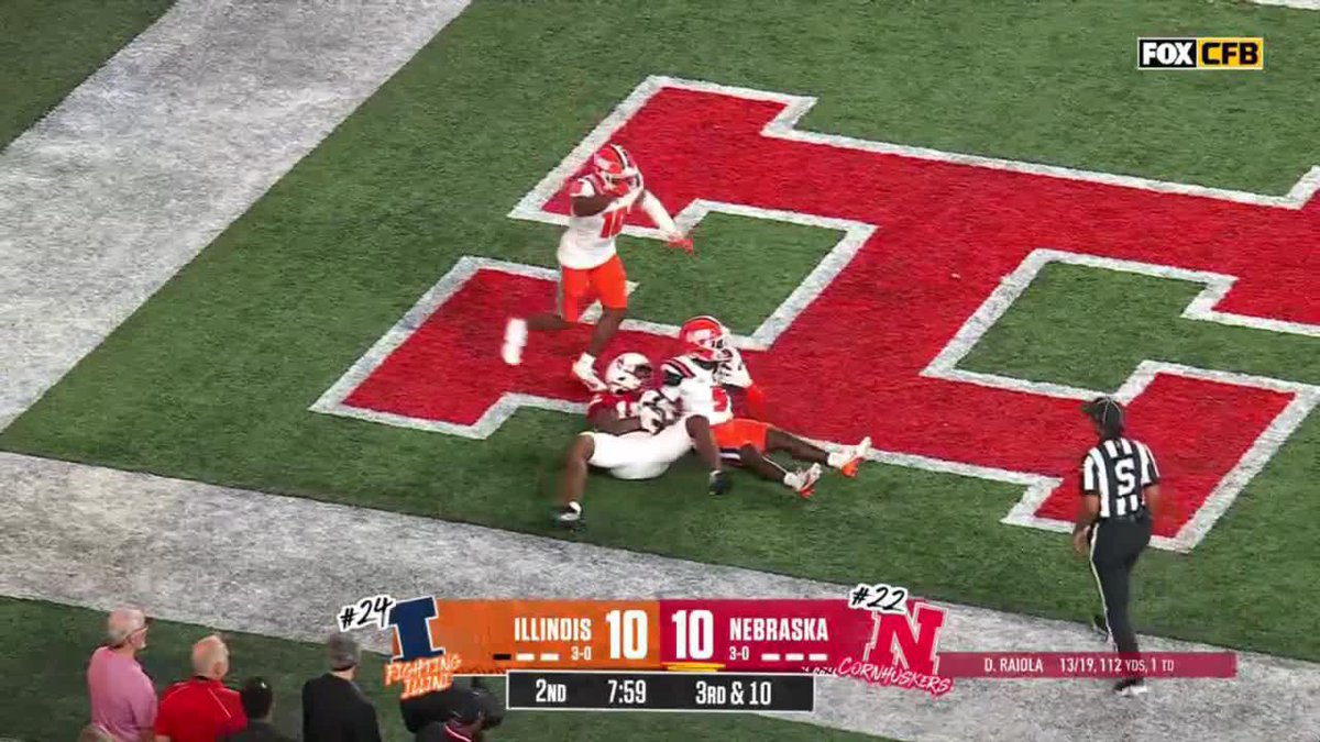 WHAT A PICK FOR Illinois Football 😱 #B1GFootball on FOX College Football 📺