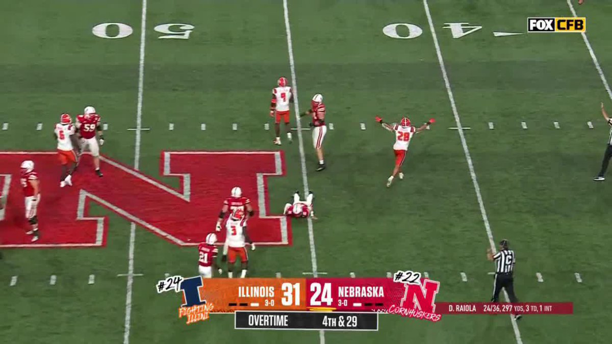 How about the No. 24 Illinois Football defense on that OT possession? Relive the game-sealing effort 👇 #B1GFootball