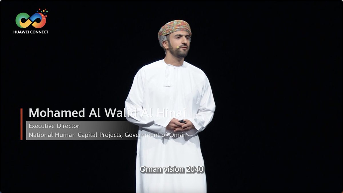 At #HuaweiConnect 2024 in Shanghai, Mohamed Al Walid Al Hinai, Executive Director of National Human Capital Projects, Government of Oman, has outlined Oman Vision 2040 and the country's achievements in developing ICT talent and digital and intelligent education infrastructure in collaboration with #Huawei. Since 2018, Huawei has cultivated over 3,000 ICT professionals in Oman. Learn more: