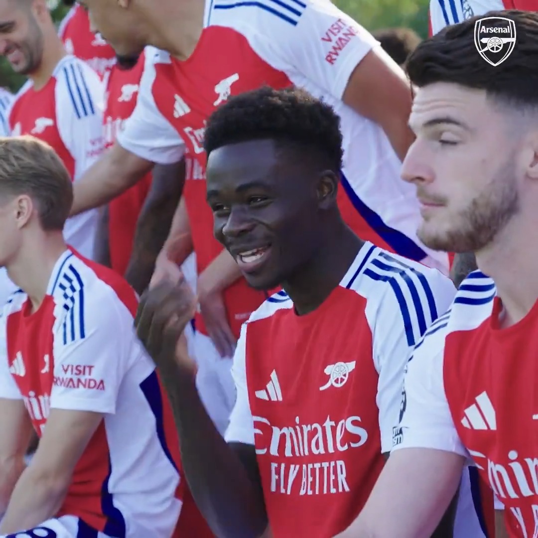The Arsenal 2024/25 ✊ 📽️ Go behind the scenes of our men’s squad photo 👇