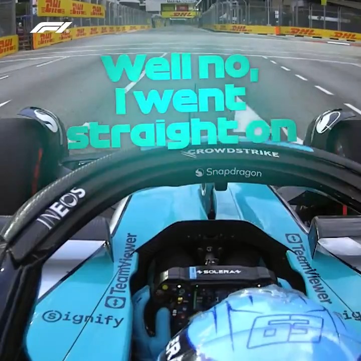 George Russell telling it as it is 😄 #F1 SingaporeGP