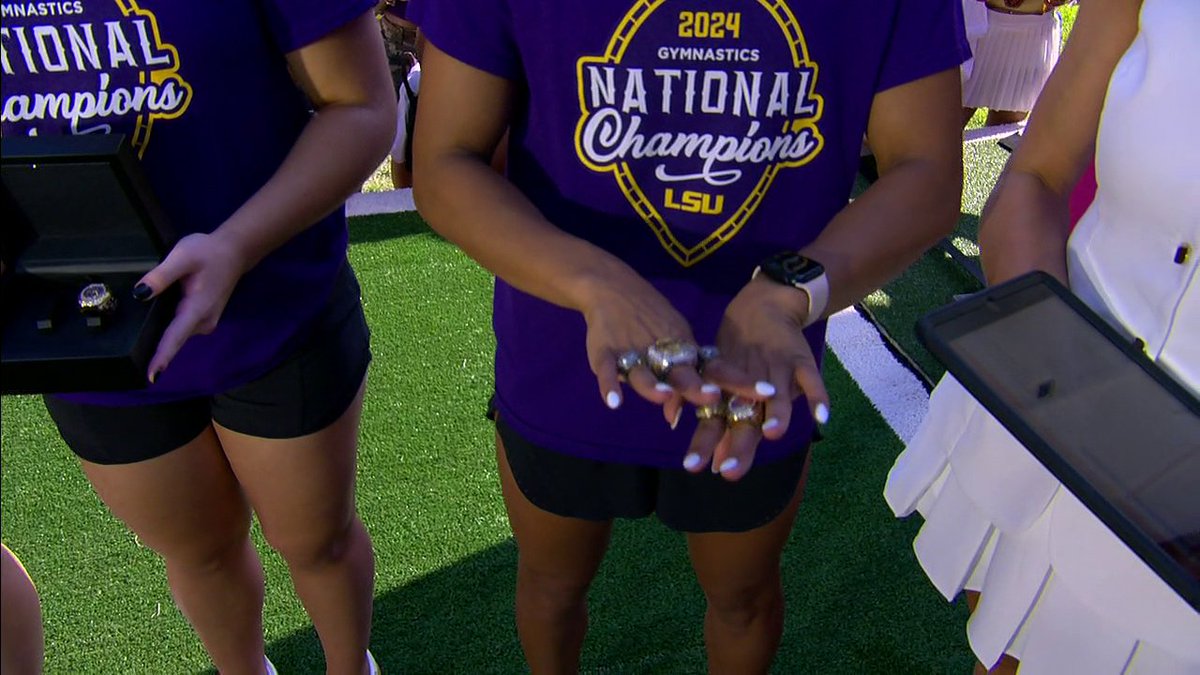 Haleigh Bryant's ring collection is STACKED 🥶💍 LSU Gymnastics | Laura Rutledge