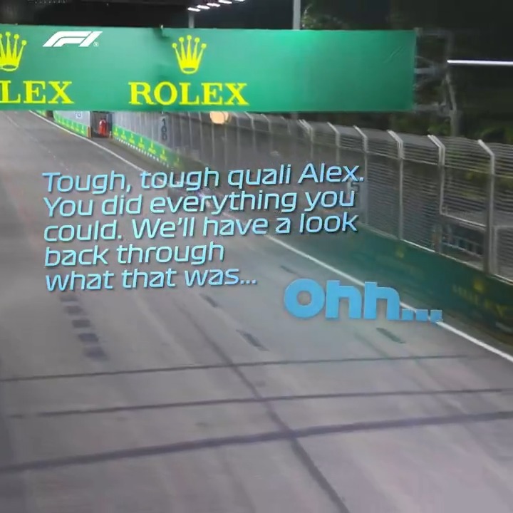 Alex and Franco almost made it into Q3 🤏 Watch all the highlights from a tight qualifying 👇 #F1 #SingaporeGP