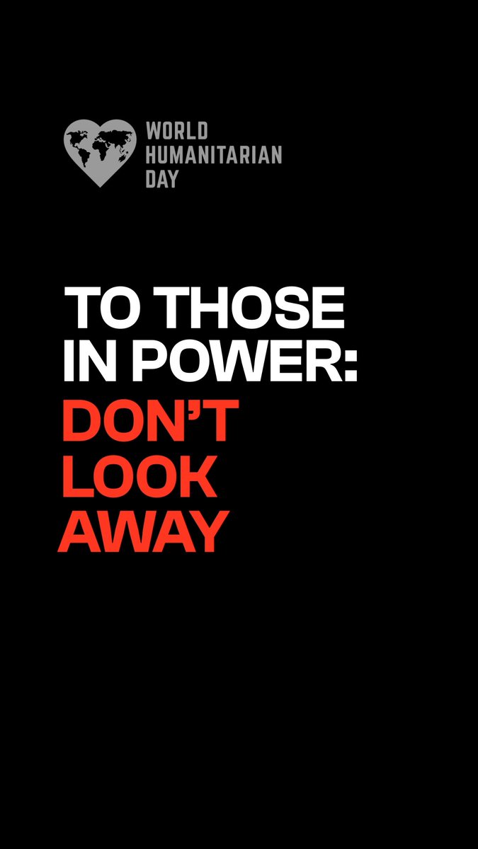 It’s time to #ActForHumanity. Civilians and aid workers suffer as attacks on them go unpunished. Impunity cannot stand and the inaction of world leaders must end. We need political will to ensure accountability and uphold international humanitarian law. #UNGA