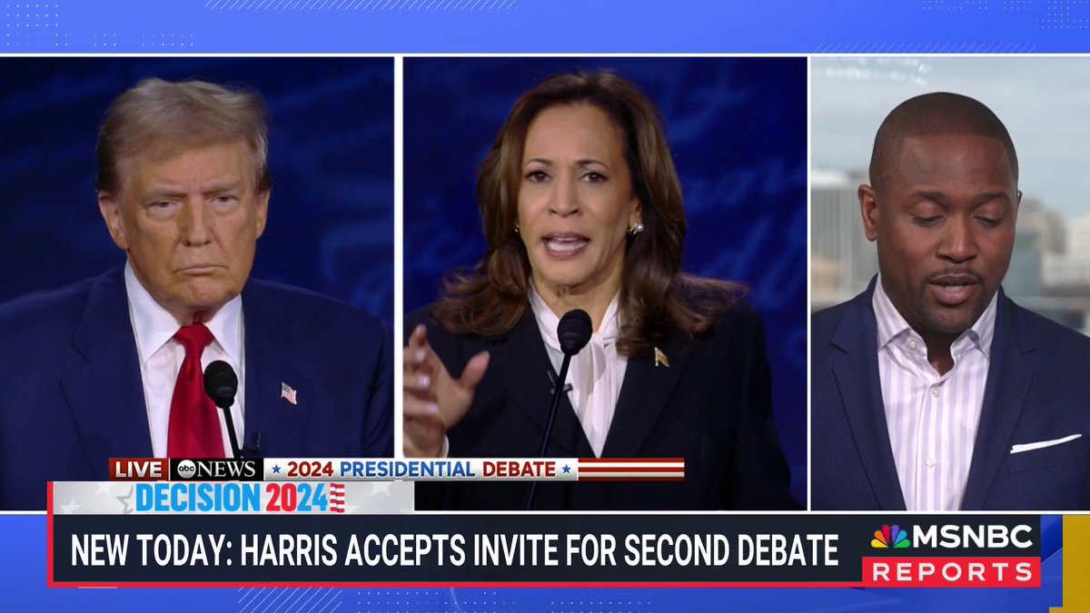 NEW: Vice President Kamala Harris has accepted CNN's invitation to a debate with former President Donald Trump on October 23.