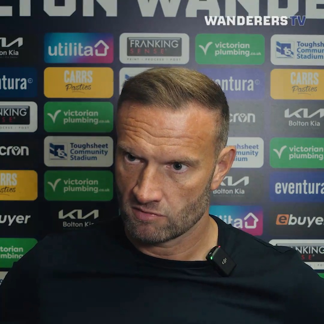 💬 "It means the world to me. This club means the world to me." Ian Evatt spoke to Wanderers TV after today's win 📺👇 #bwfc