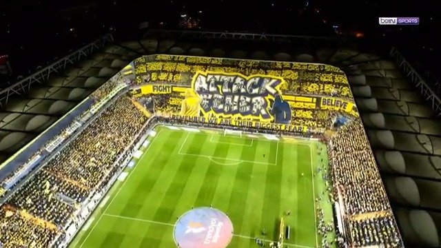 Fenerbahçe'nin maç öncesi hazırladığı koreografi: "Saldır Fener. Unutma, onların en büyük korkusu biziz."