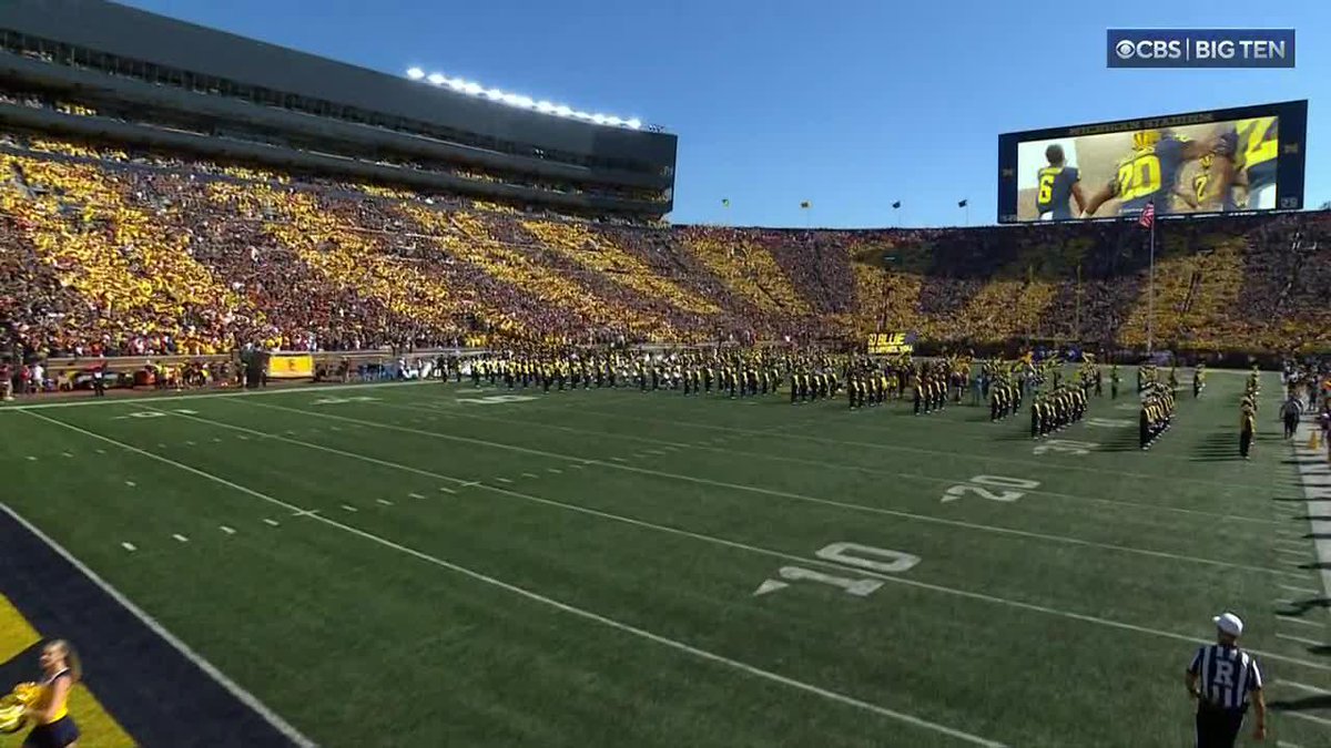 Welcome to The Big House. USC vs. Michigan is now on CBS and Paramount+.
