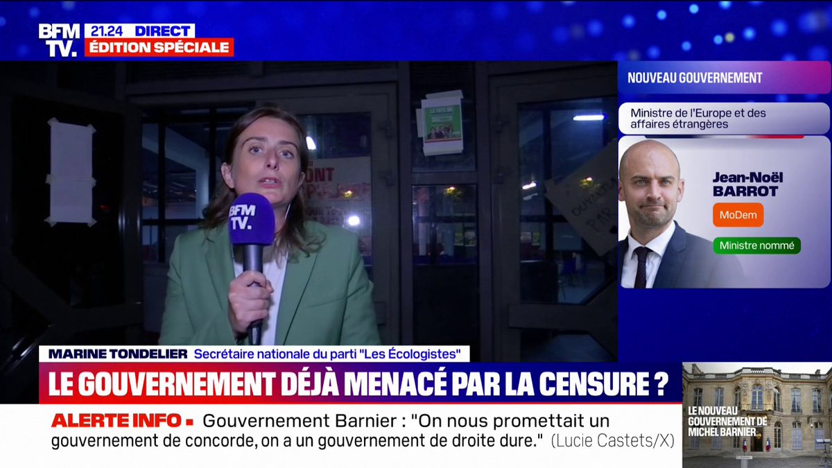 Ras-le-bol qu’après tout ce cirque, des journalistes nous demandent encore si ça n’est pas un peu de notre faute… Le seul responsable est Macron qui n’a jamais eu l’intention de céder le pouvoir. Ce soir on a un remaniement au lieu d’une cohabitation.