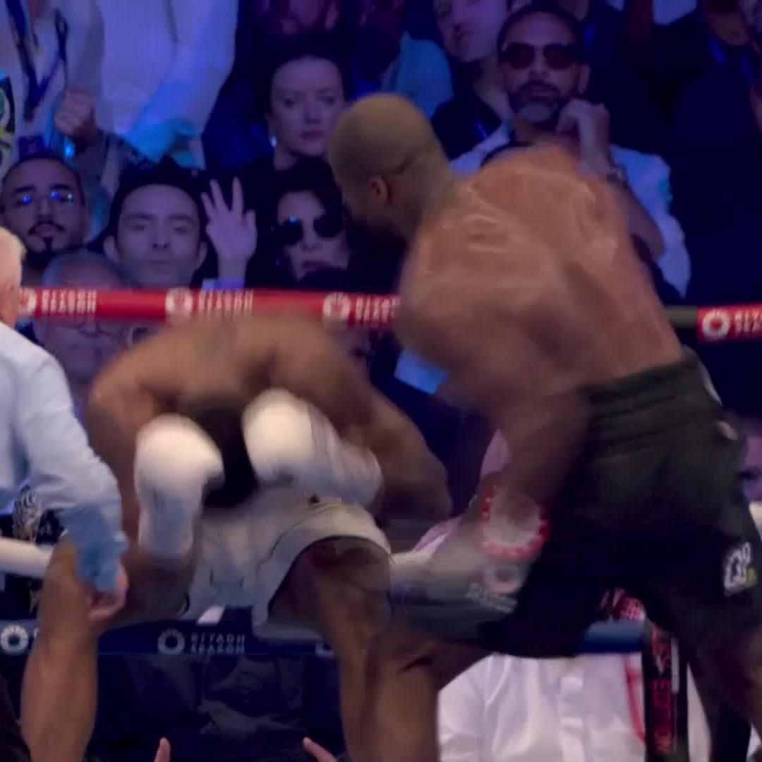 DOWN AGAIN!!!💣 #RiyadhSeasonCard: Wembley Edition #JoshuaDubois | Live NOW on Click link in bio to buy | TURKI ALALSHIKH