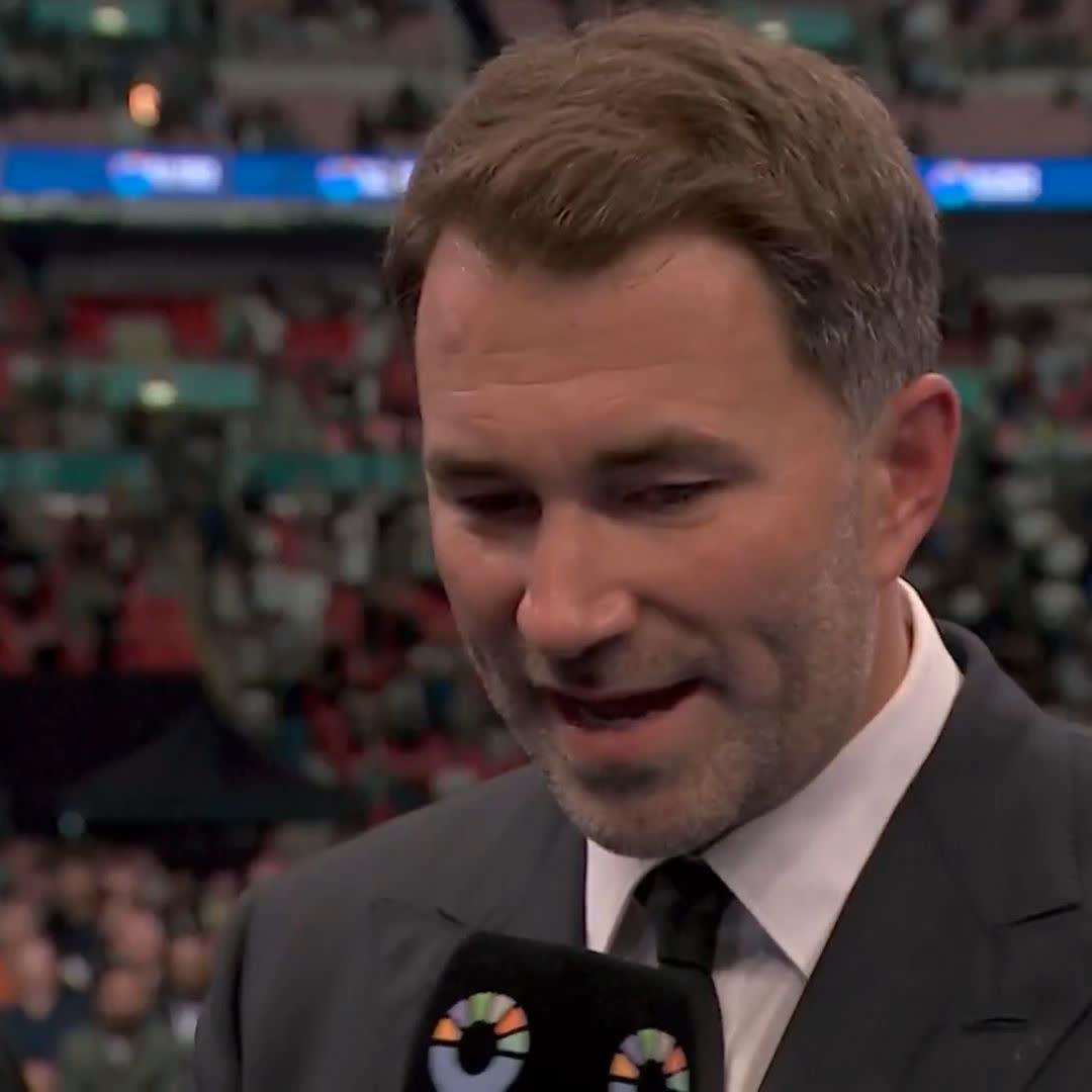 🗣️ "I'm sure he will exercise that rematch clause" Eddie Hearn #JoshuaDubois #RiyadhSeasonCard