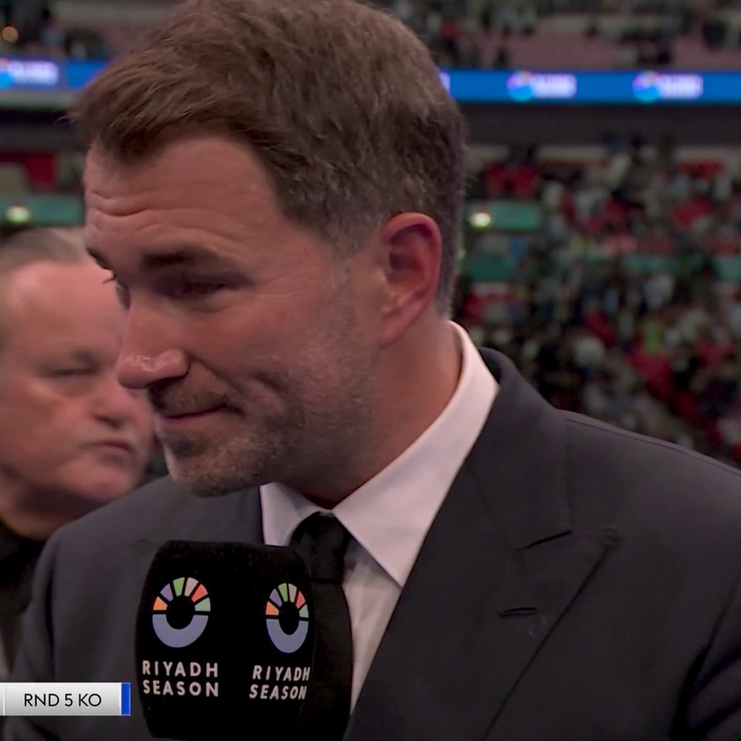 "I am sure he will exercise that rematch clause" 💥 Eddie Hearn believes we will see an AJ vs Dubois rematch 🥊 #JoshuaDubois | #RiyadhSeasonCard