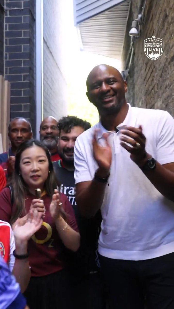 POV: your Arsenal fan club gets a surprise visit from Patrick Vieira 🤯